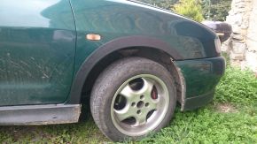 Plastové lemy blatníků pro Seat Ibiza II (1999-2003) po faceliftu, 3-dveřová verze