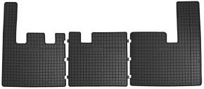 Gumové autokoberce pro FORD TRANSIT CUSTOM 2. řada sedadel 2012-2021 (3 ks)