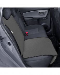 Ochranná podložka pod autosedačku Junior z ekokůže, šedá