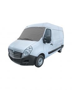 Protizámrazová plachta na čelní sklo dodávky Winter Delivery Van XXL, šedá (110 × 170–185 cm)