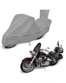 Plachta na motocykl Optimal Garage Chopper box, 245–270 cm, šedá