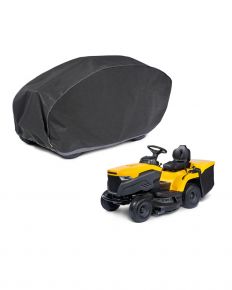 Plachta na zahradní traktor se zadním sběrným košem Optimal Garage XXL240, grafitová (225-235 x 83 x 77 cm)