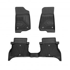 3D Gumové autokoberce No.77 pro Jeep Wrangler 4xe od 2021 (3 ks)