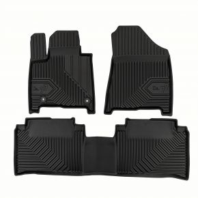 3D Gumové autokoberce No.77 pro Hyundai Santa Fe V 7 míst, 1. a 2. řada, PHEV od 2023 (3 ks)
