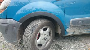 Plastové lemy blatníků pro Nissan Kubistar (1998-2008), 3-dveřová verze