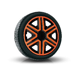 Poklice pro CITROEN 15", ACTION DOUBLECOLOR ORANŽOVO-ČERNÉ 4ks