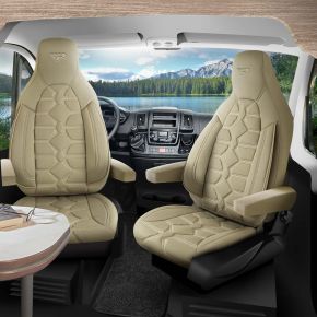 Autopotahy Boston béžové | 2 přední sedadla