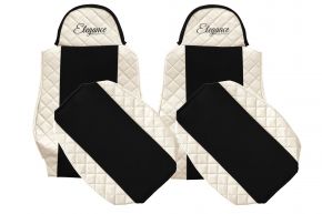 Autopotahy na míru ELEGANCE Q pro MAN TGA (01.2000-12.2010) - světle béžové