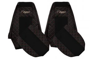 Autopotahy na míru ELEGANCE Q pro RENAULT PREMIUM II (01.2005-12.2013) - černo-červené