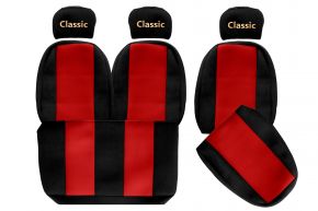 Autopotahy na míru CLASSIC pro MAN L2000 (01.1994-12.2005) - červené