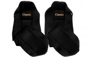 Autopotahy na míru CLASSIC pro MAN TGX (01.2007-03.2020) - sedadlo řidiče ISRI - černé