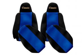 Autopotahy na míru CLASSIC pro SCANIA G NEXTGEN (od 01.2017) - úzké opěrky hlavy - modré