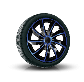 Poklice pro PEUGEOT 16", QUAD BICOLOR MODRÉ 4ks