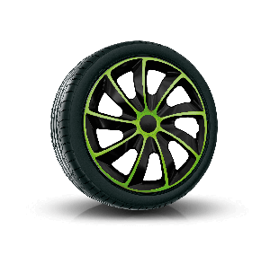 Poklice pro FORD 17", QUAD BICOLOR ZELENÉ 4ks