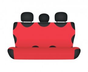 Autotriko COTTON na zadní nedělenou sedačku červené Citroen Nemo