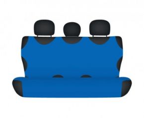 Autotriko COTTON na zadní nedělenou sedačku modré Kia Rio III od 2011