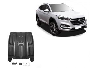 Ocelový kryt motoru a převodovky Hyundai Tucson TL 2WD/4WD 1,6GDI;2WD/4WD 2,0MPI; 2WD/4WD 2,0CRDI; 2WD/4WD 1,6T (177hp) 2015-2020