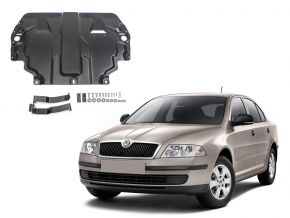 Ocelový kryt motoru a převodovky Skoda  Octavia А5 pasuje na všechny motory 2008-2013