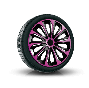 Poklice pro CITROEN 15", STRONG DUOCOLOR RŮŽOVO-ČERNÉ 4ks