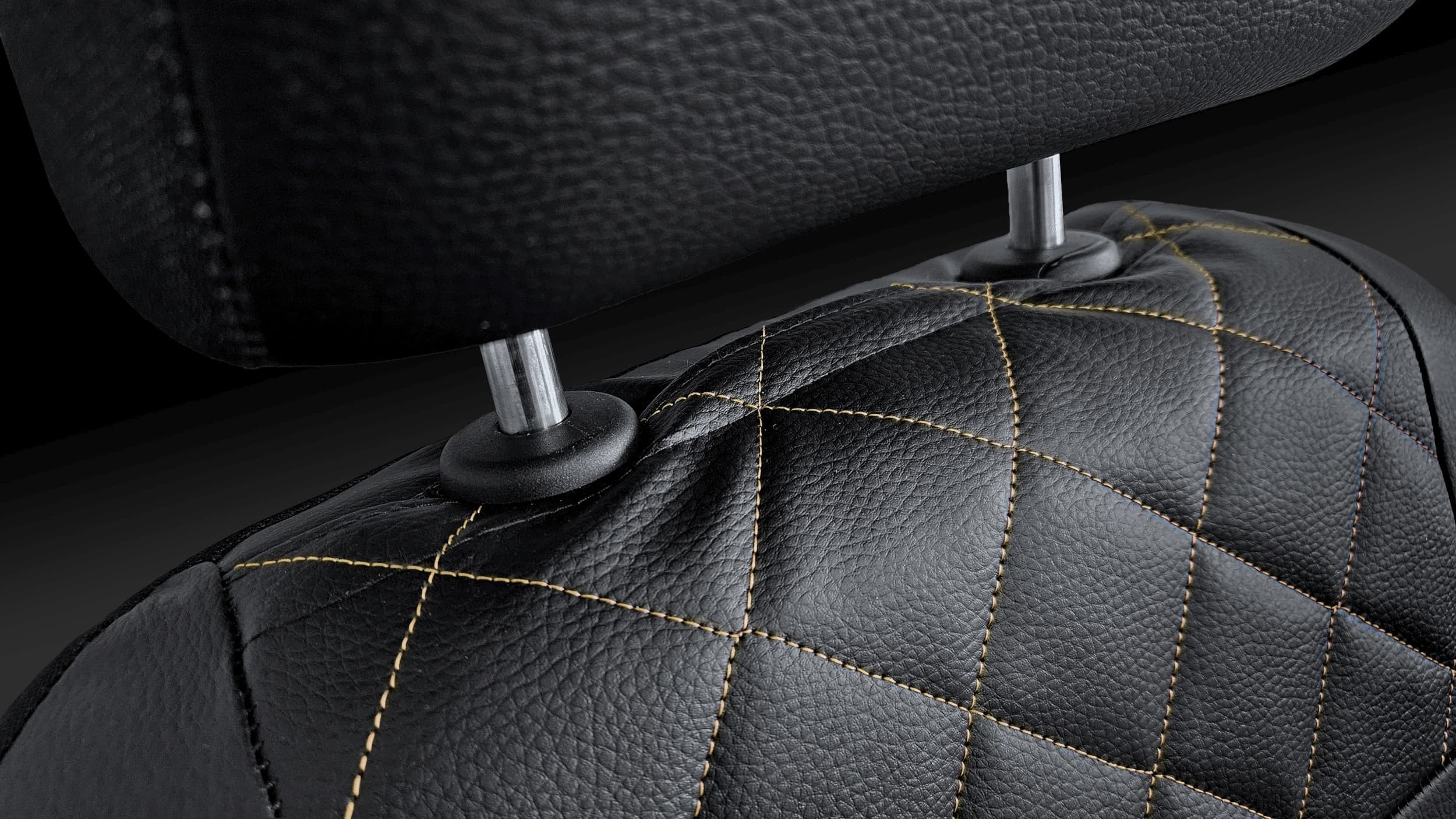 Autopotahy Perfect Line – detail uchycení hlavové opěrky