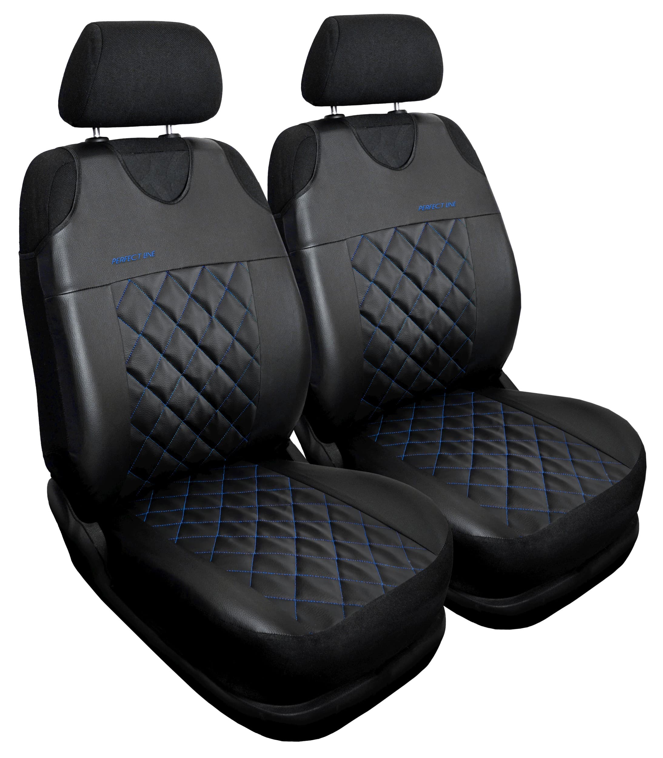 Sada modrých autotrik Perfect Line+ na předních sedadlech