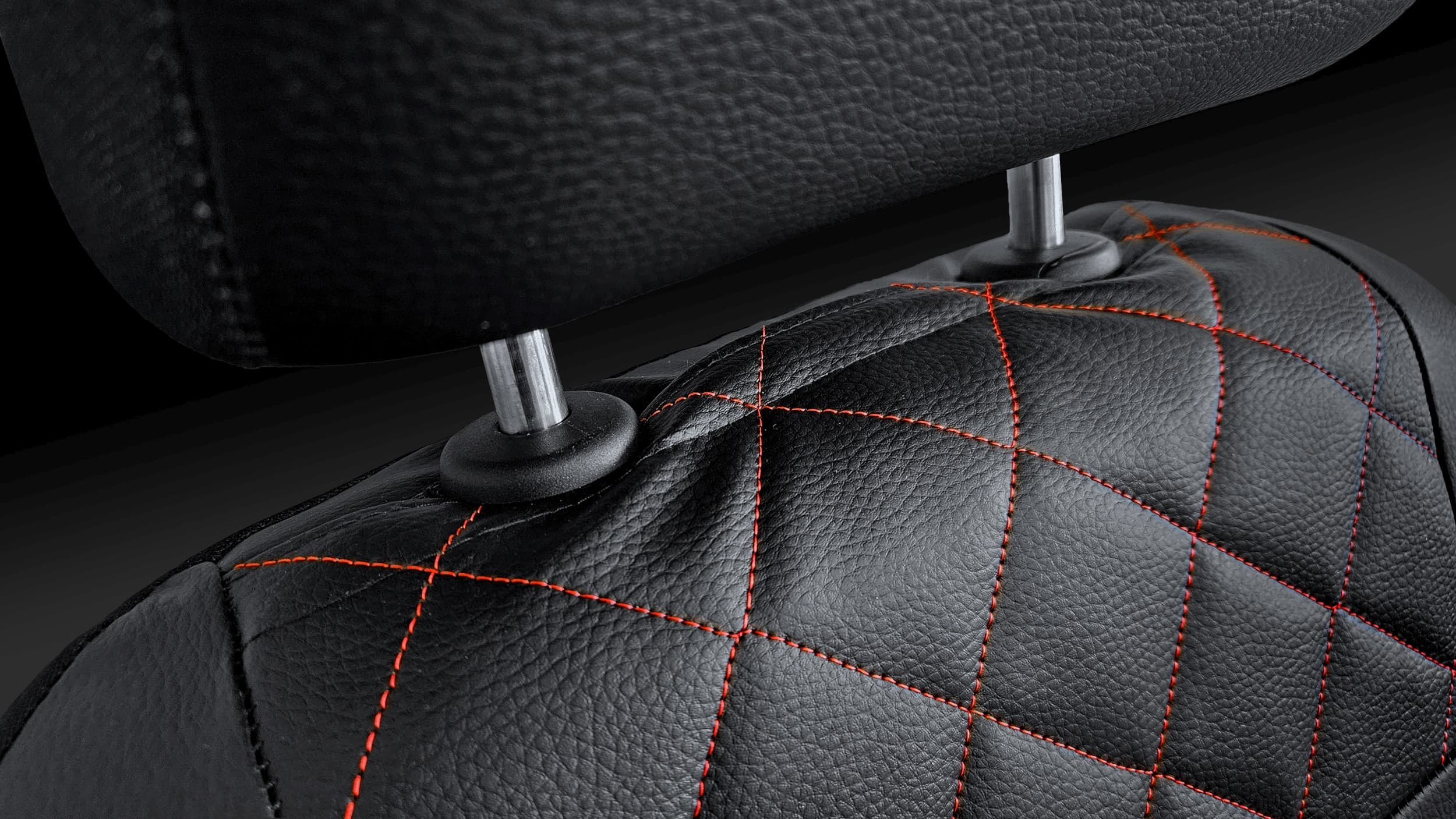 Autopotahy Perfect Line – detail uchycení hlavové opěrky