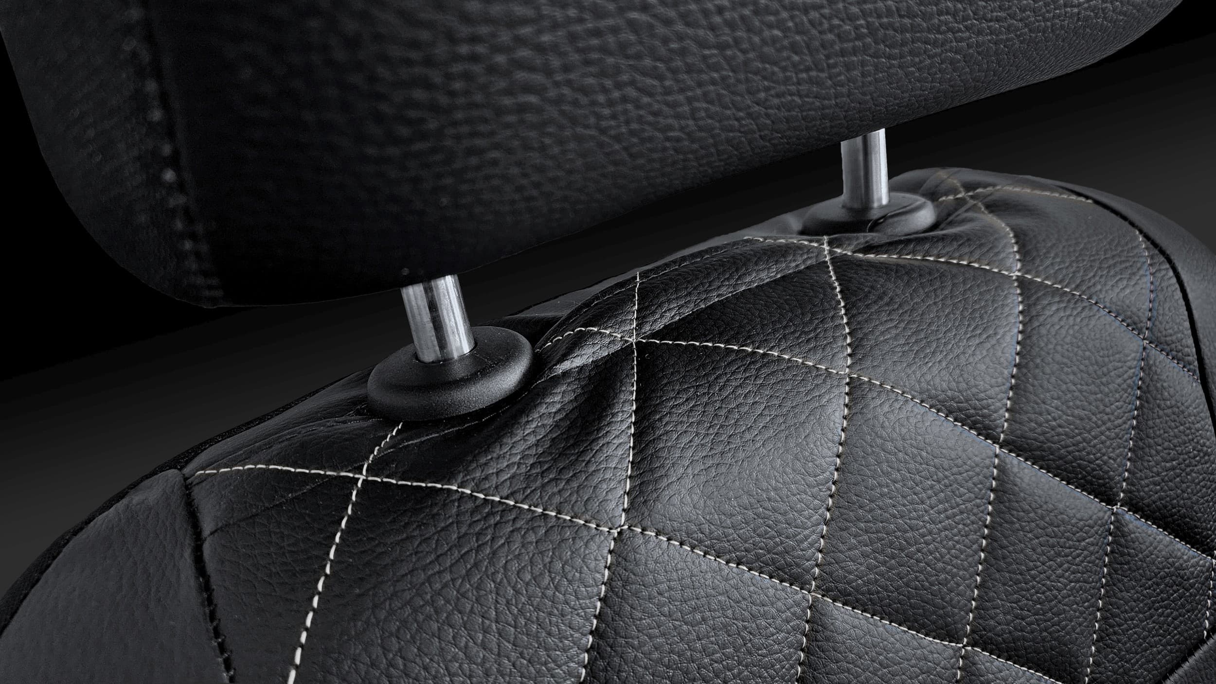 Autopotahy Perfect Line – detail uchycení hlavové opěrky