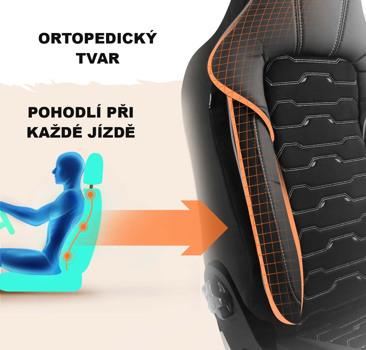 Tvar autopotahů Beirut pro pohodlí při jízdě