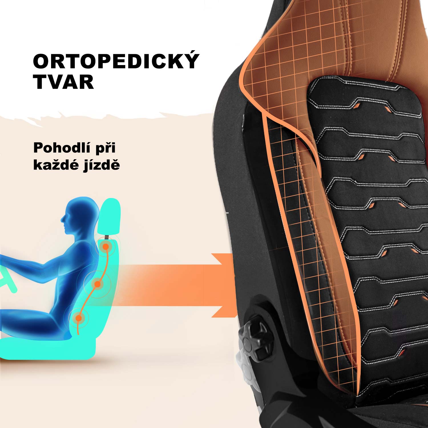 Tvar autopotahů Beirut pro pohodlí při jízdě