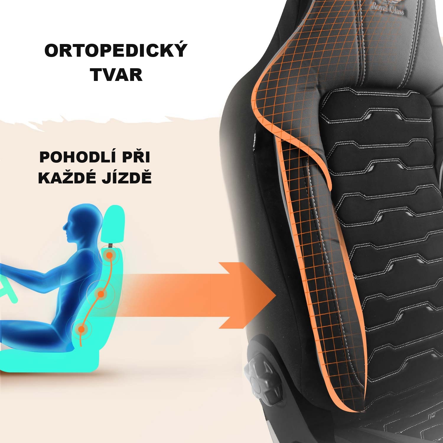 Tvar autopotahů Beirut pro pohodlí při jízdě