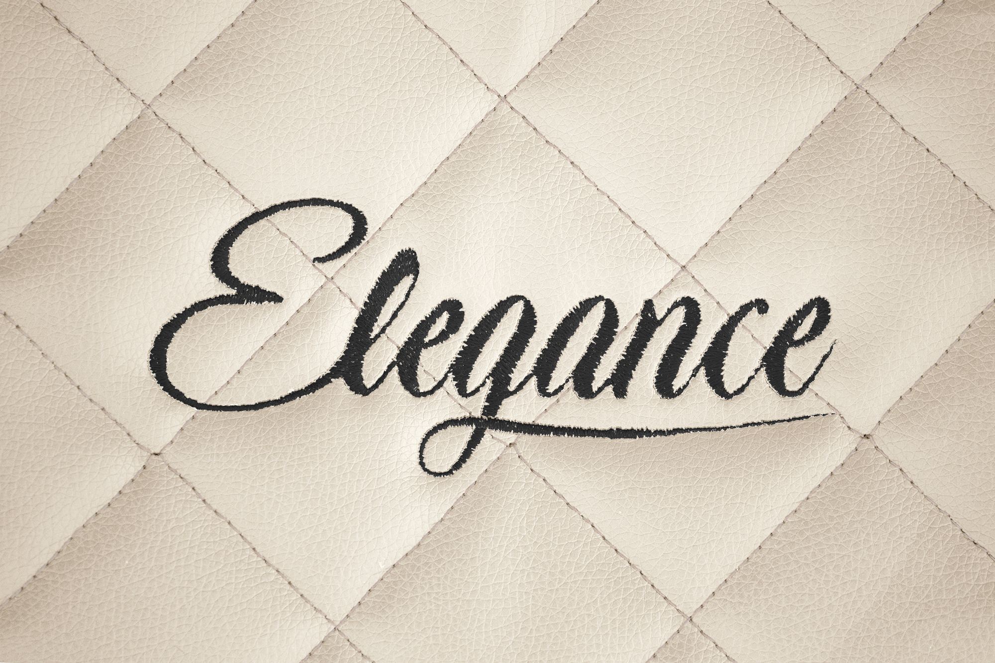 Detail výšivky Elegance: Světle béžová